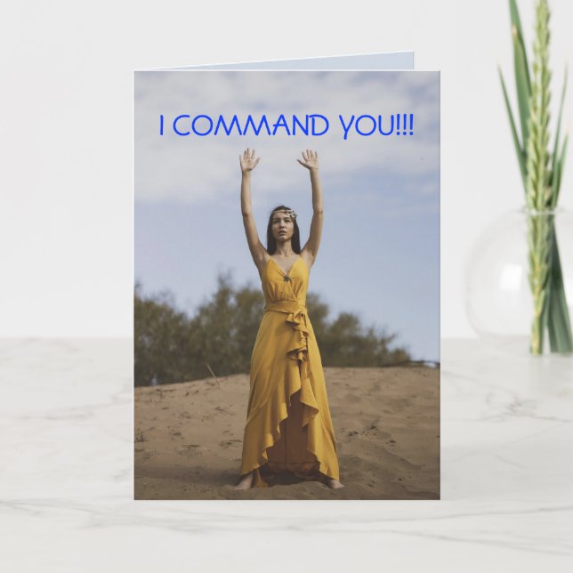 COMMAND YOU GET-WELL CARD (Front)