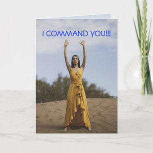 COMMAND YOU GET-WELL CARD