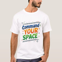 Command Your Space quotes t-shirt design