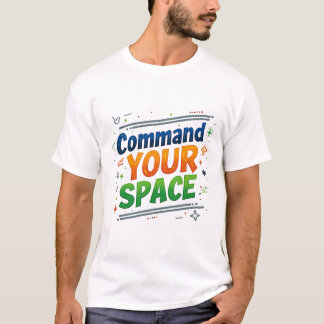 Command Your Space quotes t-shirt design