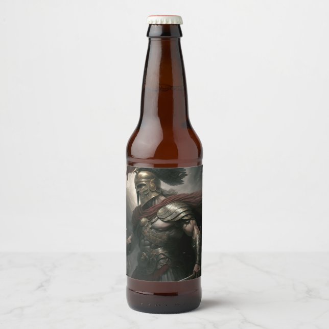 Commander Beer Bottle Label (Front)