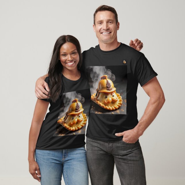"commander empanadas"-printed beach T-Shirt (Unisex)
