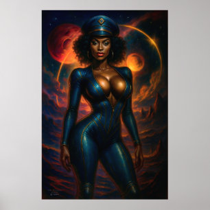 Commander Gail Kween Sci-Fi Glamour 2025 Poster