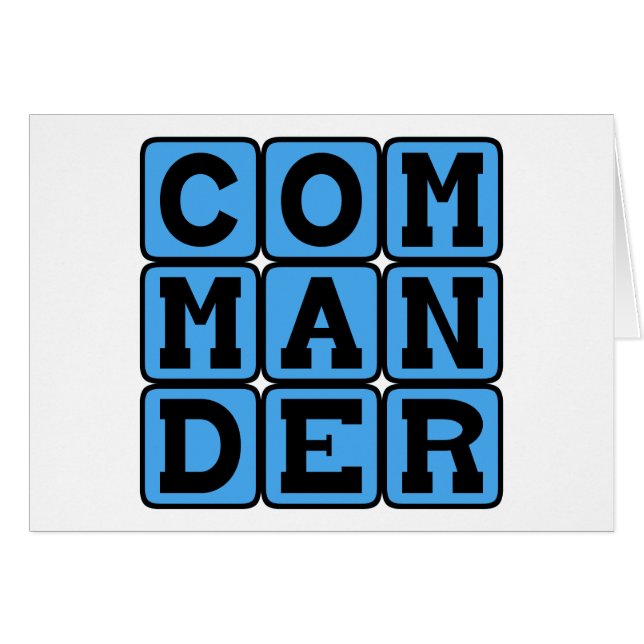 Commander, Military Leader (Front Horizontal)