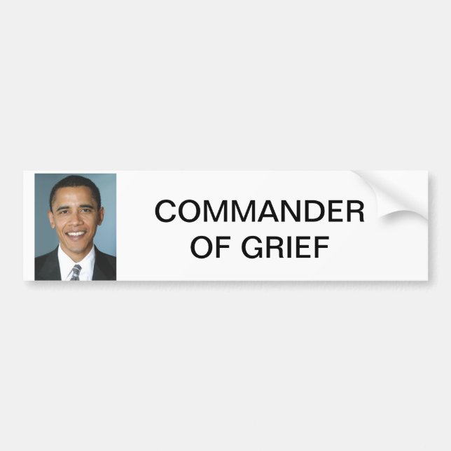 COMMANDER OF GRIEF BUMPER STICKER (Front)