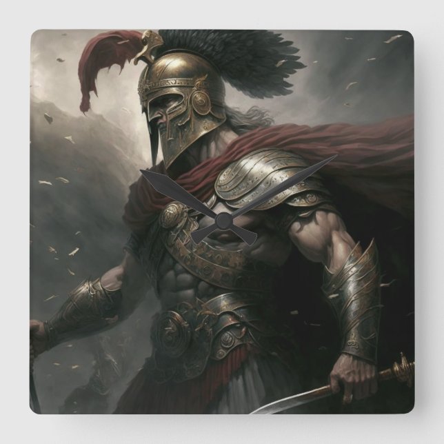 Commander Square Wall Clock (Front)