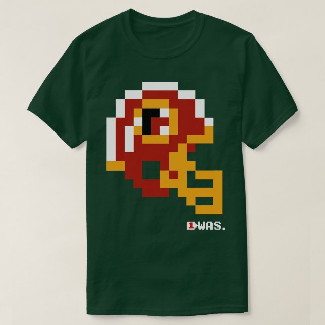 Commanders Classic Tecmo Bowl Helmet Pin T-Shirt (Design Front)