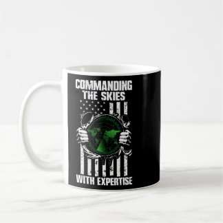 Commanding The Skies With Expertise Air Traffic Co Coffee Mug