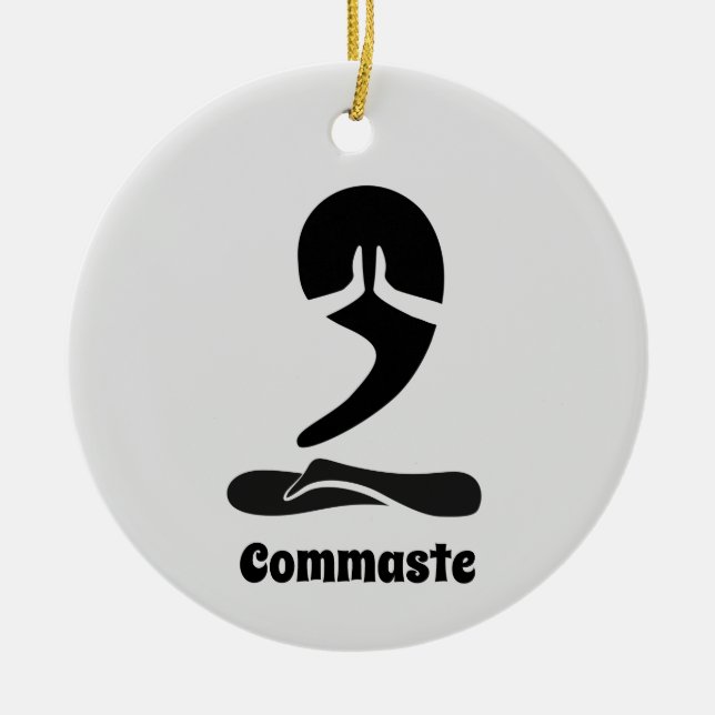 Commaste Ceramic Tree Decoration (Front)