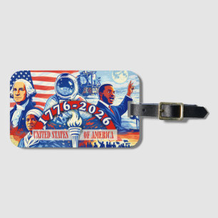 Commemorative 1776-2026 USA Semiquincentennial Luggage Tag