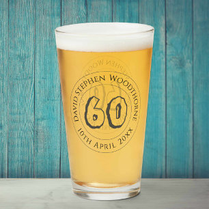 Commemorative Birthday Celebration Personalised Glass