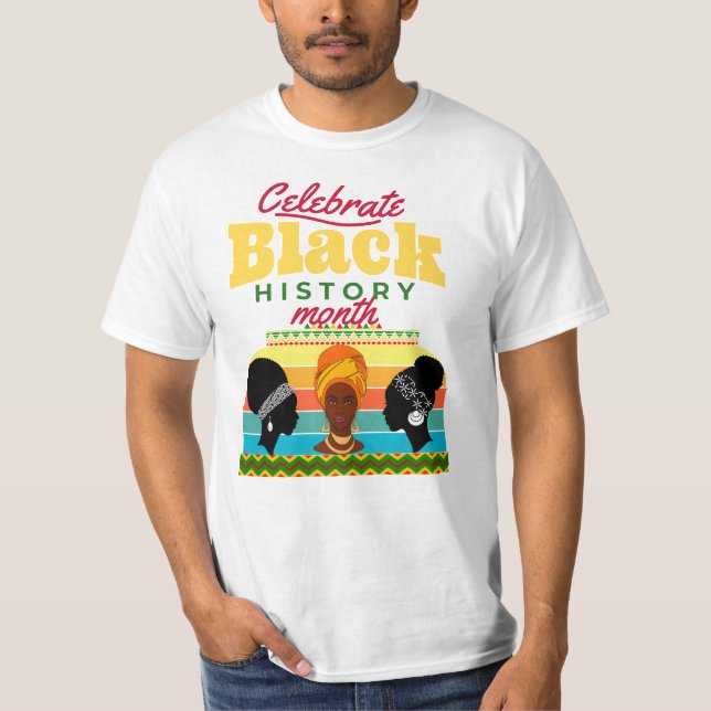 Commemorative Black History Month Tee” T-Shirt (Front)