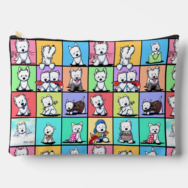 Commemorative KiniArt Westie  Accessory Pouch (Front)