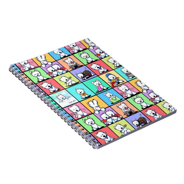 Commemorative KiniArt Westie Spiral Photo Notebook (Right Side)