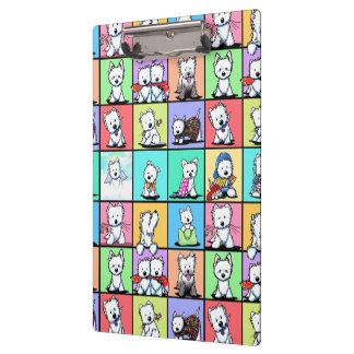 Commemorative KiniArt Westies Clipboard