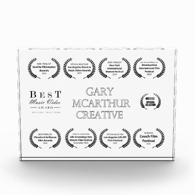 Commemorative Laurels  Photo Block (Front)