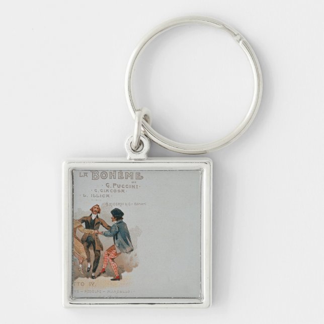 Commemorative Postcard of the opera 'La Key Ring (Front)