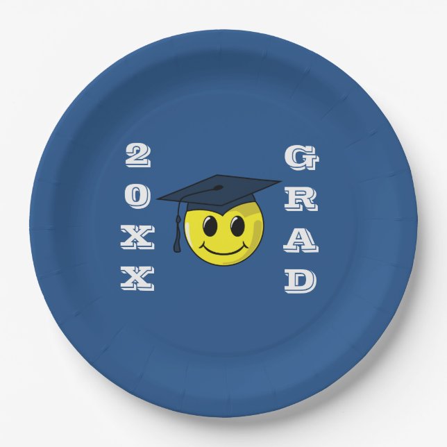 Commencement Graduation Paper Plates (Front)