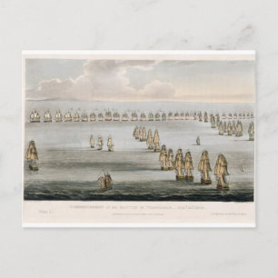Commencement of the Battle of Trafalgar, 21st Octo Postcard