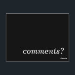 comments? postcard<br><div class="desc">identica design . asyrum</div>