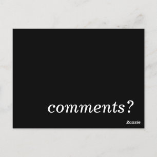 comments? postcard