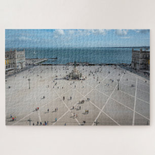 Commerce Square from above in Lisbon, Portugal Jigsaw Puzzle