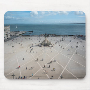 Commerce Square from above in Lisbon, Portugal Mouse Pad