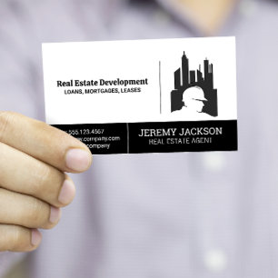 Commercial Buildings   Construction Business Card