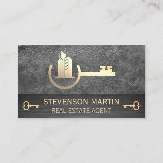 Commercial Buildings | Keys Golden Business Card (Front)
