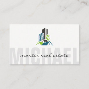 Commercial Buildings   Residential Real Estate Business Card
