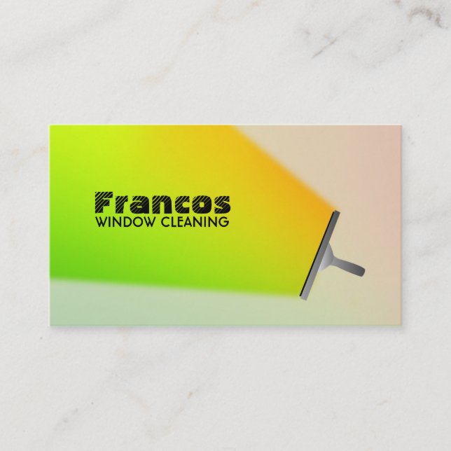 Commercial Cleaning business cards (Front)