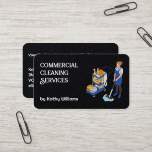 Commercial Cleaning Premium Business Card