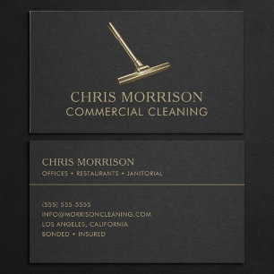 Commercial Cleaning Professional Business Card