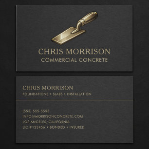 Commercial Concrete Professional Business Card