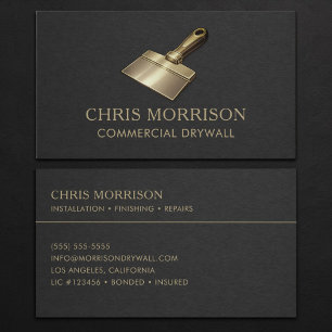 Commercial Drywall Professional Business Card