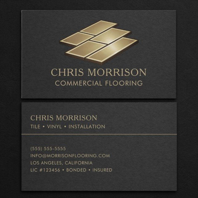 Commercial Flooring Professional Business Card (Creator Uploaded)
