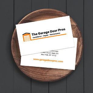 Commercial Garage Door  Installer and Repair Business Card