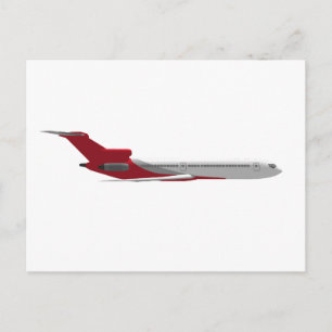 Commercial Jet Aeroplane: 3D Model: Postcard