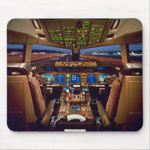 Commercial Jet Cockpit Mouse Pad