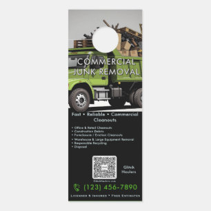 Commercial Junk Removal Door Hanger Office Retail