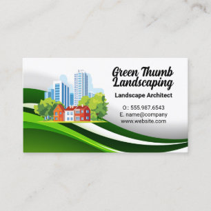 Commercial Landscape Gardening Business Card