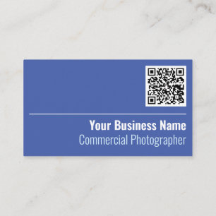 Commercial Photographer QR Code Business Card