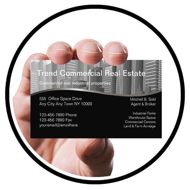 Commercial Real Estate Business Cards (Creator Uploaded)
