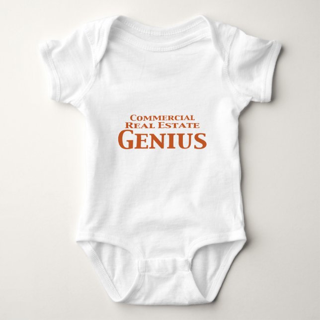 Commercial Real Estate Genius Gifts Baby Bodysuit (Front)
