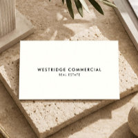 Commercial Real Estate Luxury Minimal Ivory