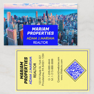 Commercial Real Estate QR Visiting (Realtor) Business Card