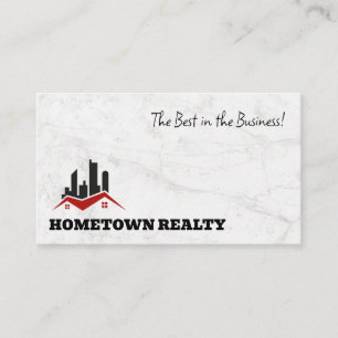 Commercial Residential Logo Real Estate Business Card