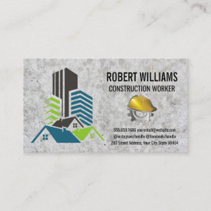 Commercial Sky Scraper Real Estate Construction Appointment Card