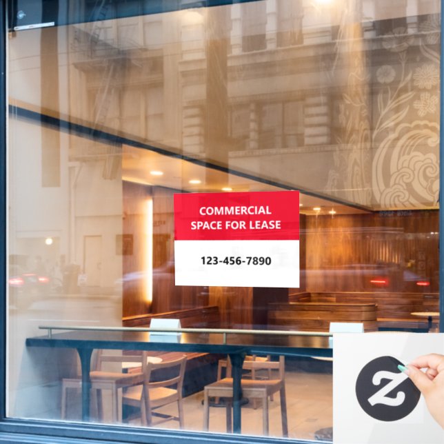 Commercial Space for Lease Phone Number Red  (Cafe Window)