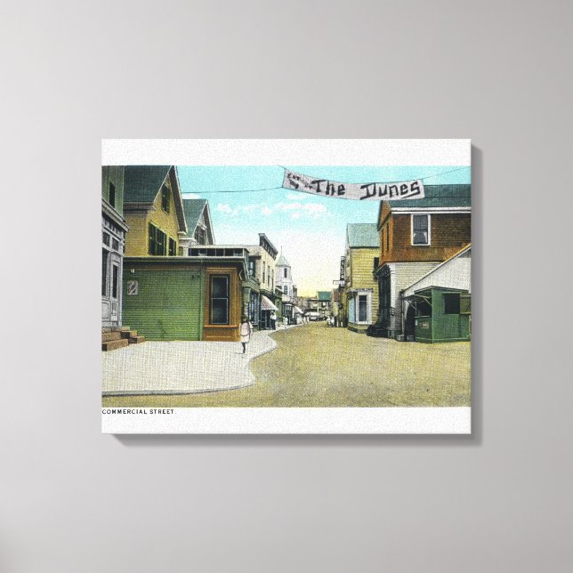 Commercial Street View Canvas Print (Front)